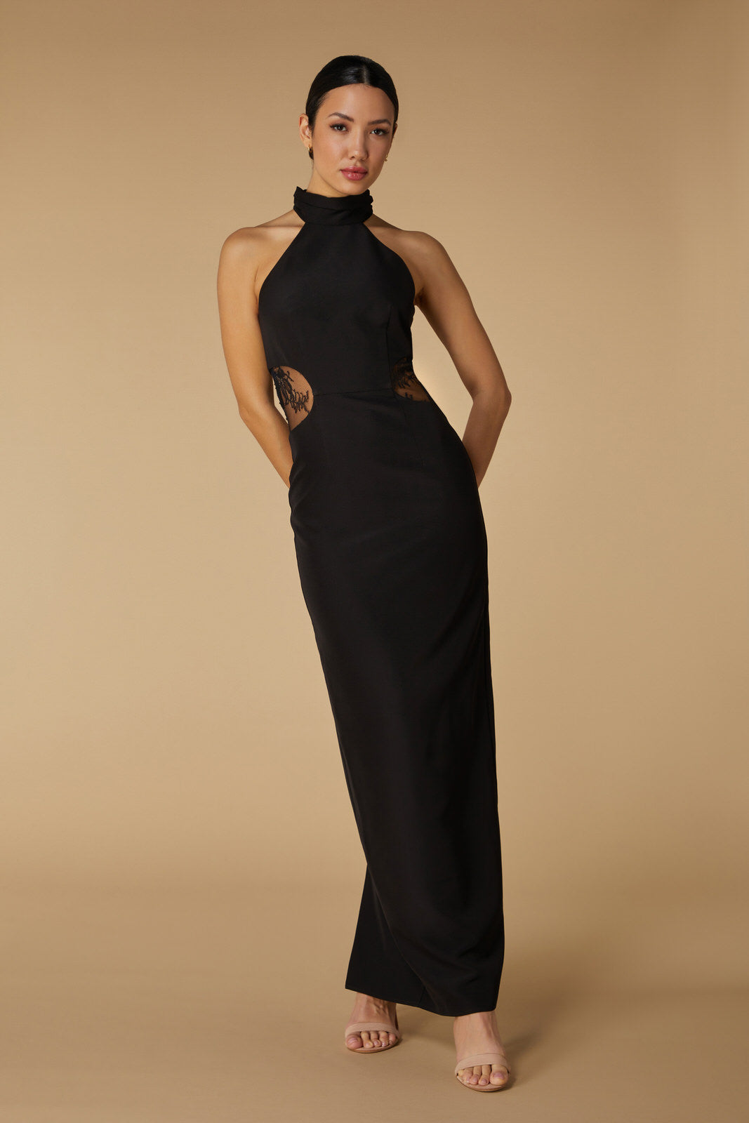 Maxi dress with high neck hotsell