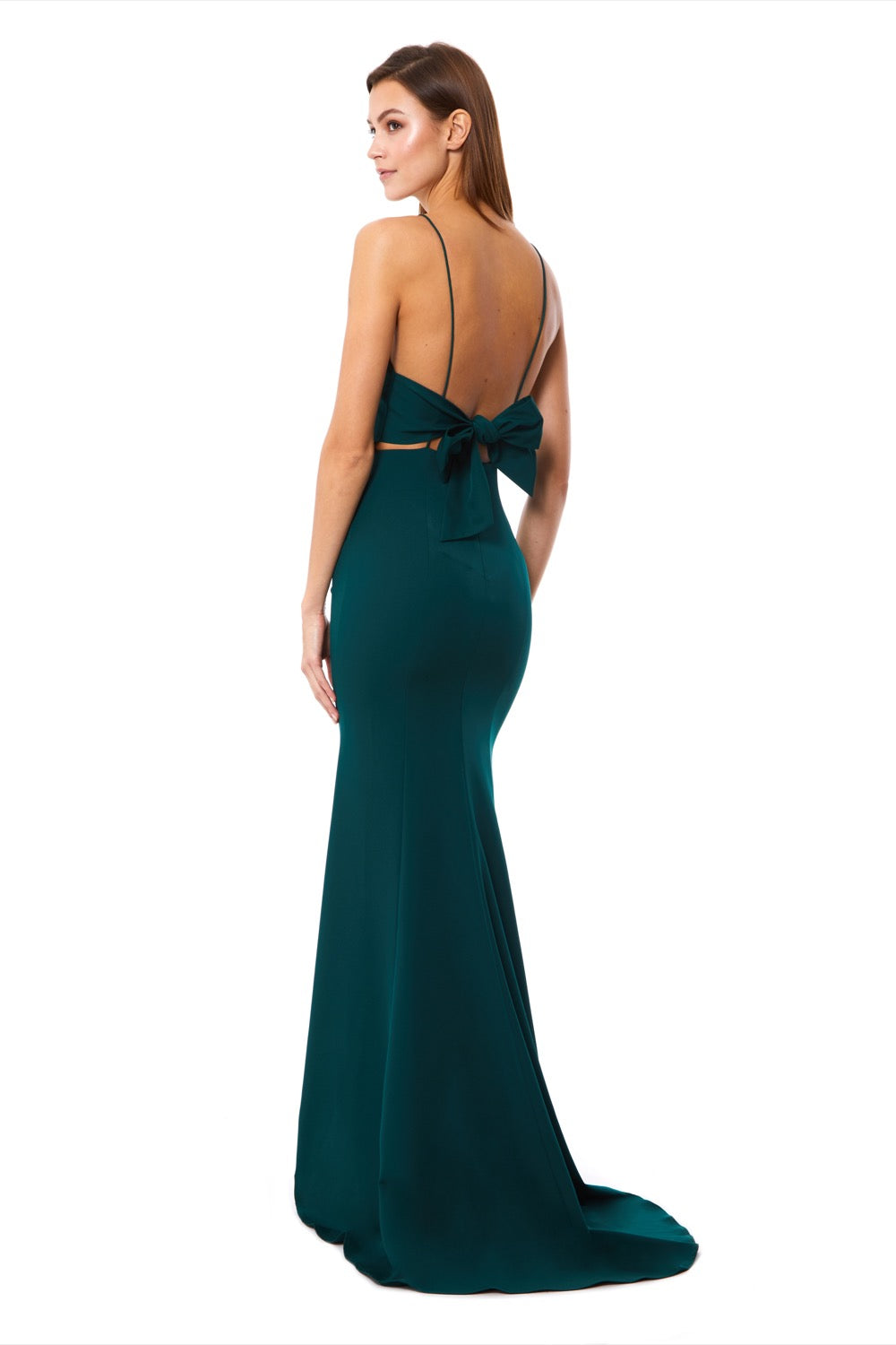 Jarlo square neck sleeveless clearance gown