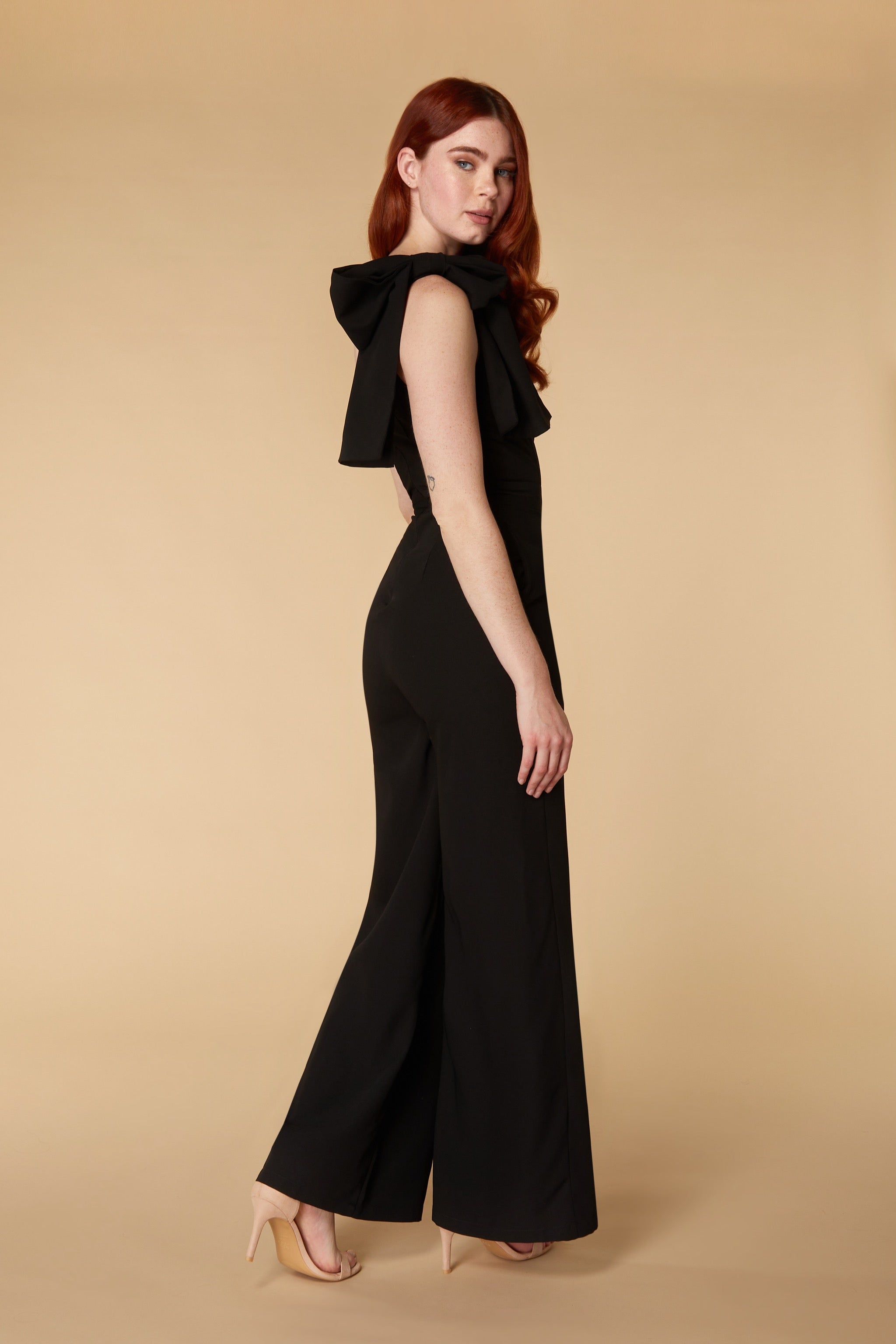 Keaton one cheap shoulder jumpsuit