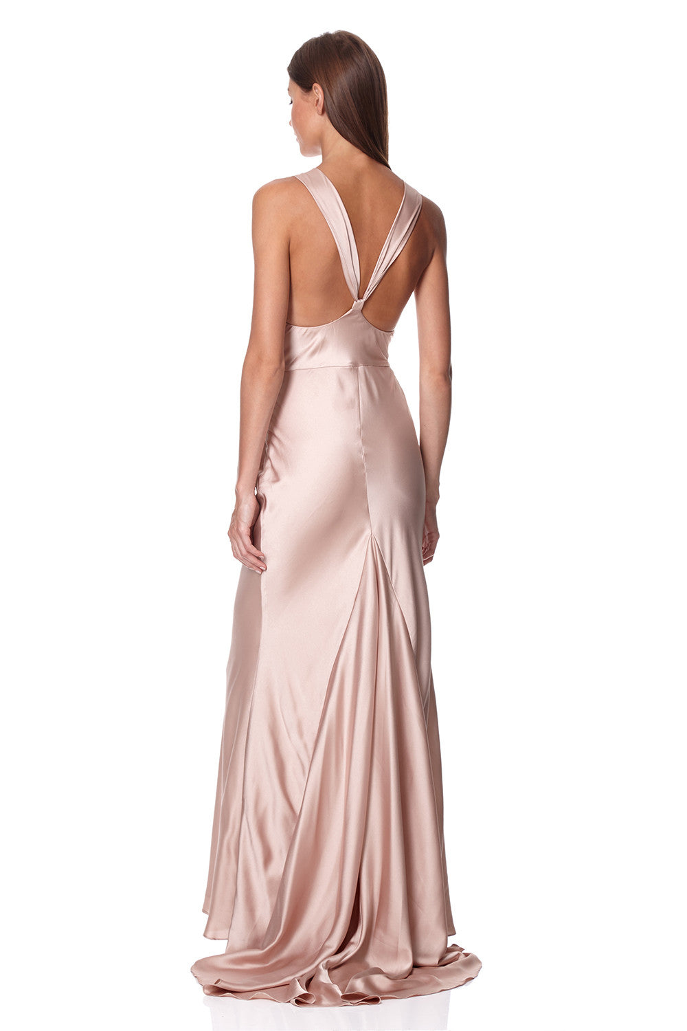 Jarlo open back maxi dress with hot sale train detail