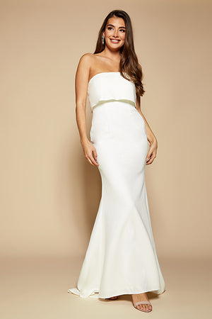 Blaze Strapless Maxi Dress With Overlay