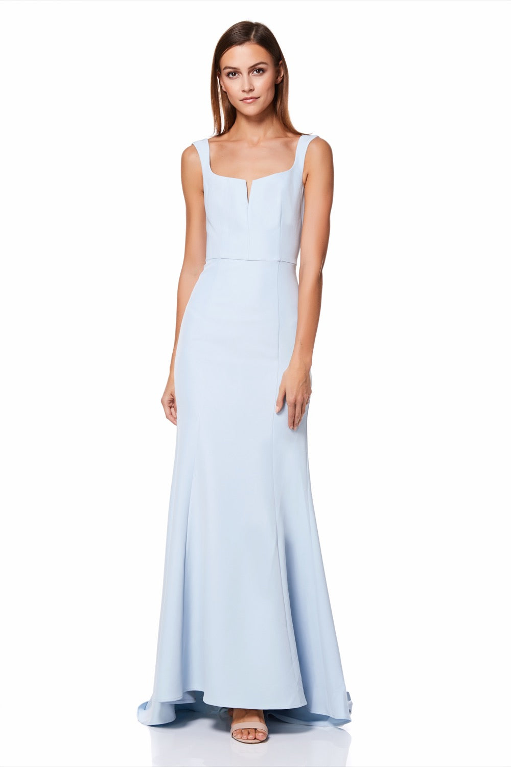 Jarlo tall cami strap maxi dress with button back detail in blue sale