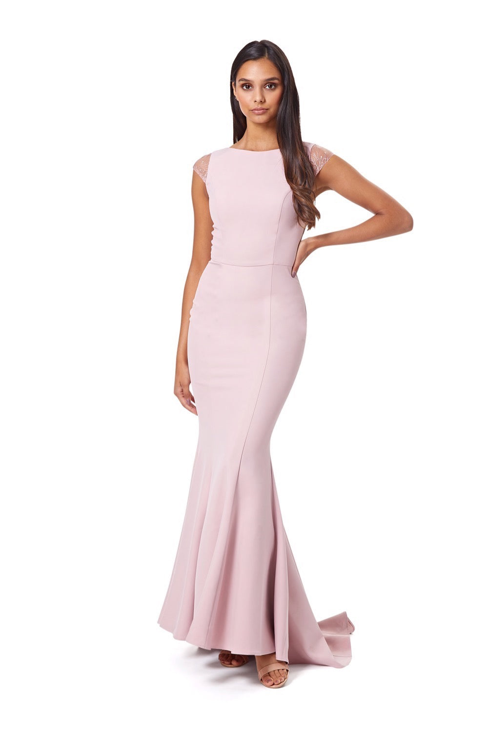 Long sleeve outlet fishtail maxi dress