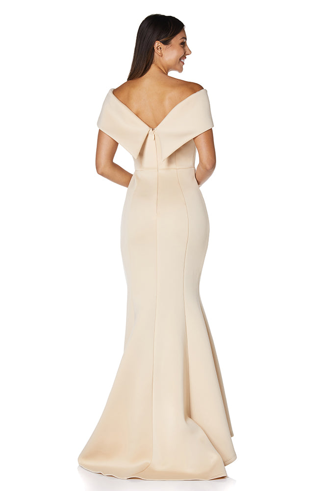 Jarlo off shop the shoulder gown