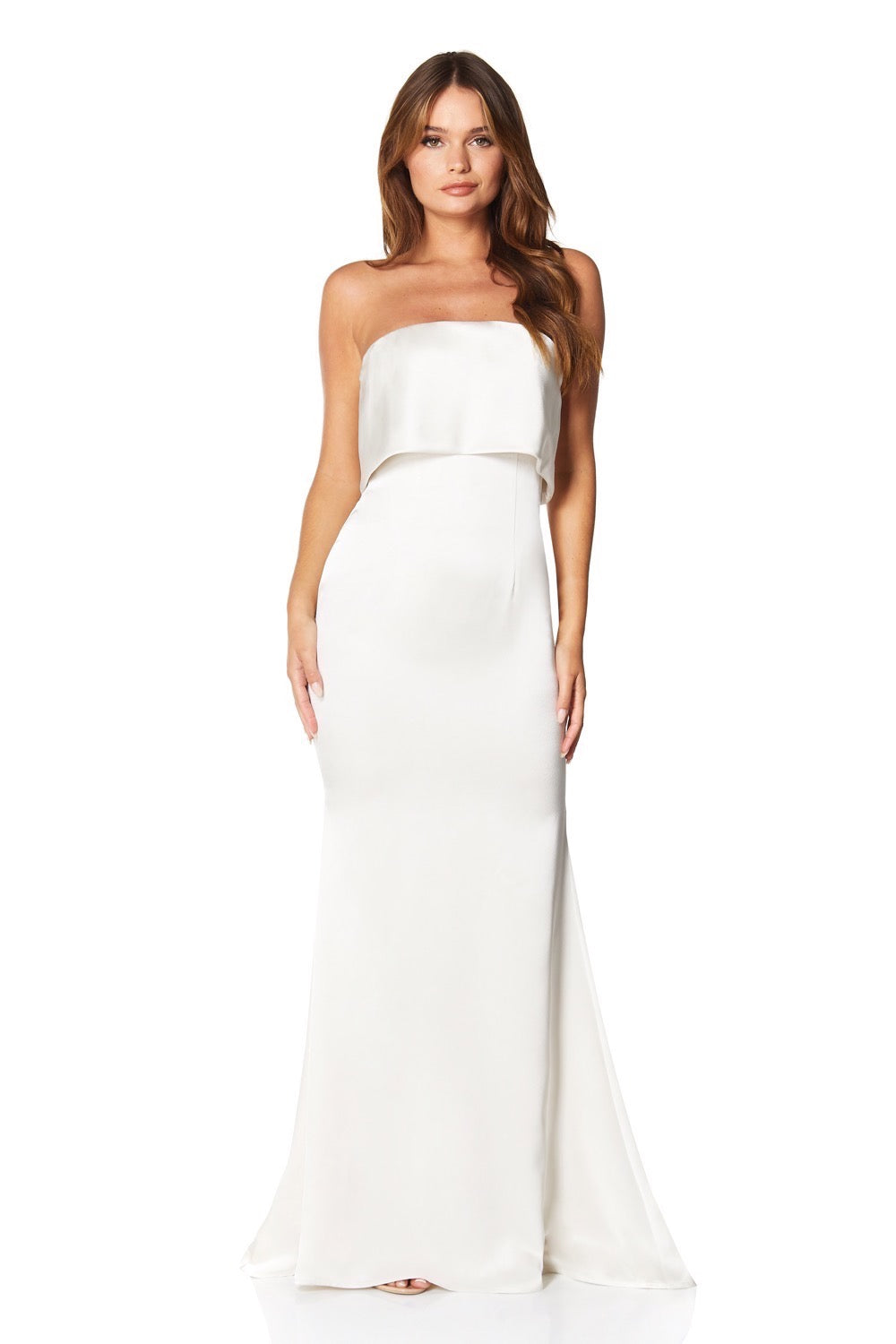 Blaze strapless maxi dress with outlet overlay