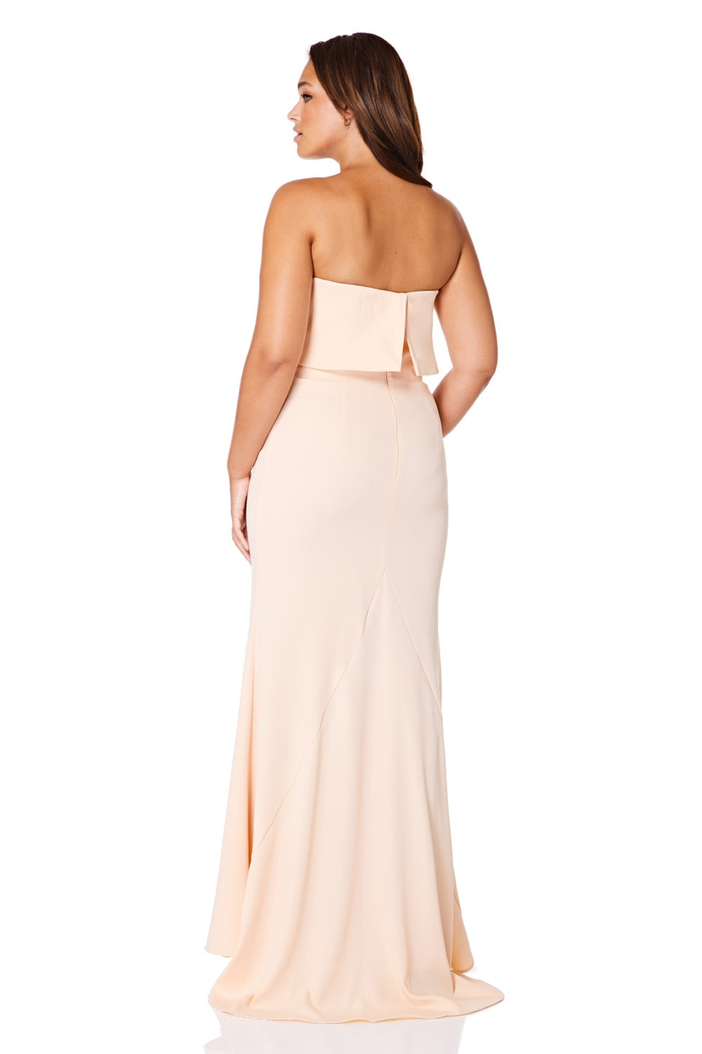 Blaze strapless maxi dress with overlay hotsell