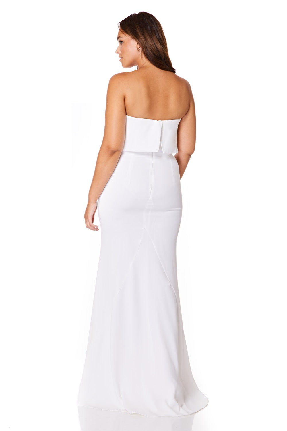 Blaze strapless maxi shop dress with overlay