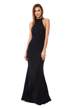 Black high neck dress hotsell with sleeves