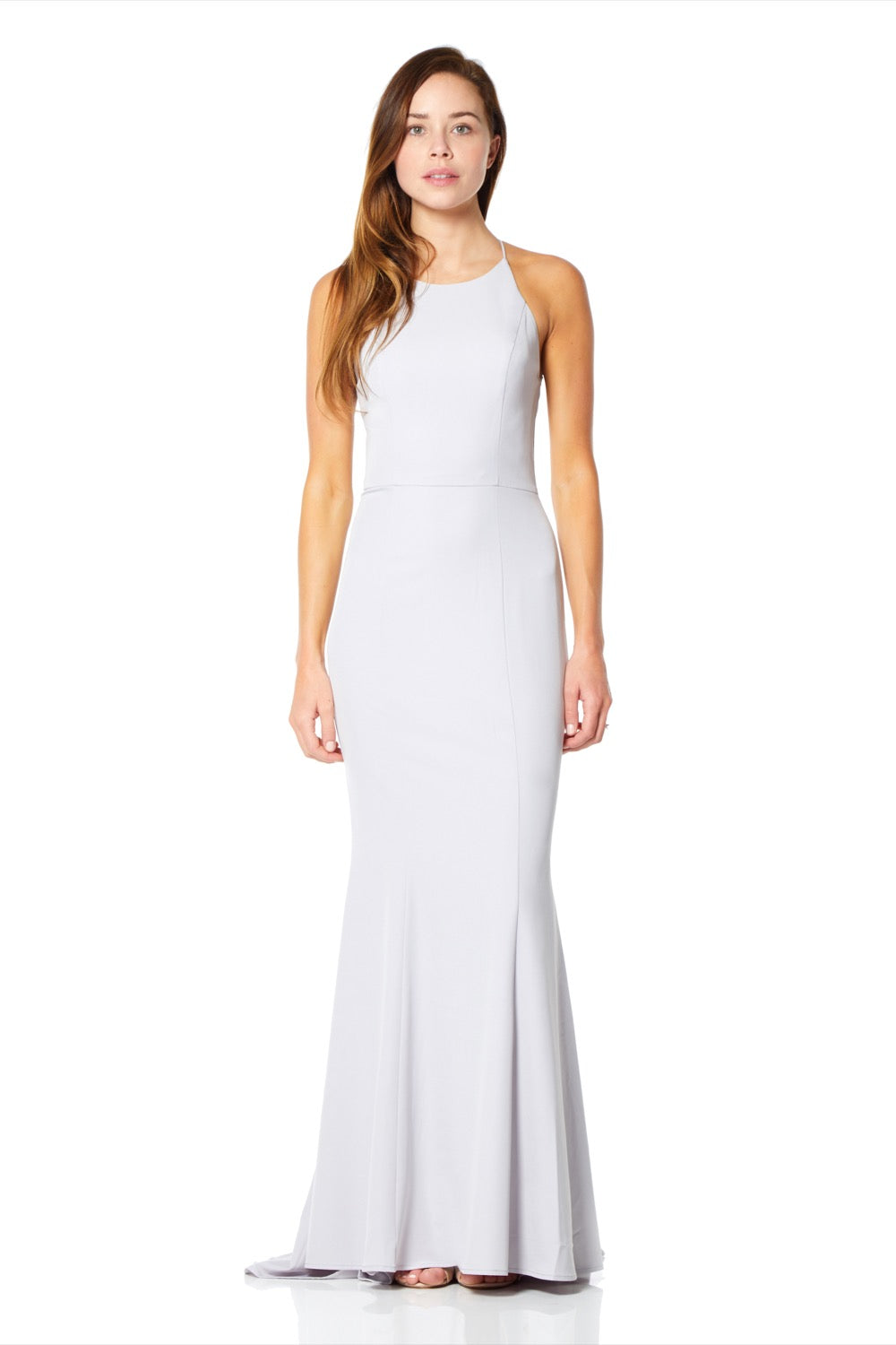 Jarlo high neck store fishtail maxi dress